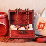 Karungali Mala – 8mm | 54 Beads | Pure Panchaloham Madikkanni Capping with Shank Locket