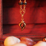 Karungali Mala – 8mm | 54 Beads | Pure Panchaloham Madikkanni Capping with Shank Locket