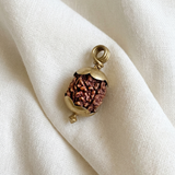 3 Mukhi Rudraksha Pendant with Panchaloham Caps (Single Side)