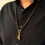 Karungali Maala - 8mm | 54 beads | Pure Panchaloham Madikkanni without Capping Vishnumaya Plain Pendant