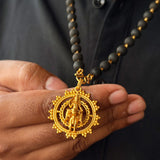 Karungali Maala - 8mm | 54 beads | Pure Panchaloham Madikkanni without Capping Vishnumaya Prabha Pendant