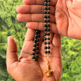 Karungali Maala - 6mm | 54 beads | Pure Panchaloham Madikanni without Capping Ayyappa Plain Pendant