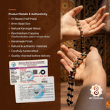 Karungali Mala with Panchaloham Caps (8mm, 54 Beads)