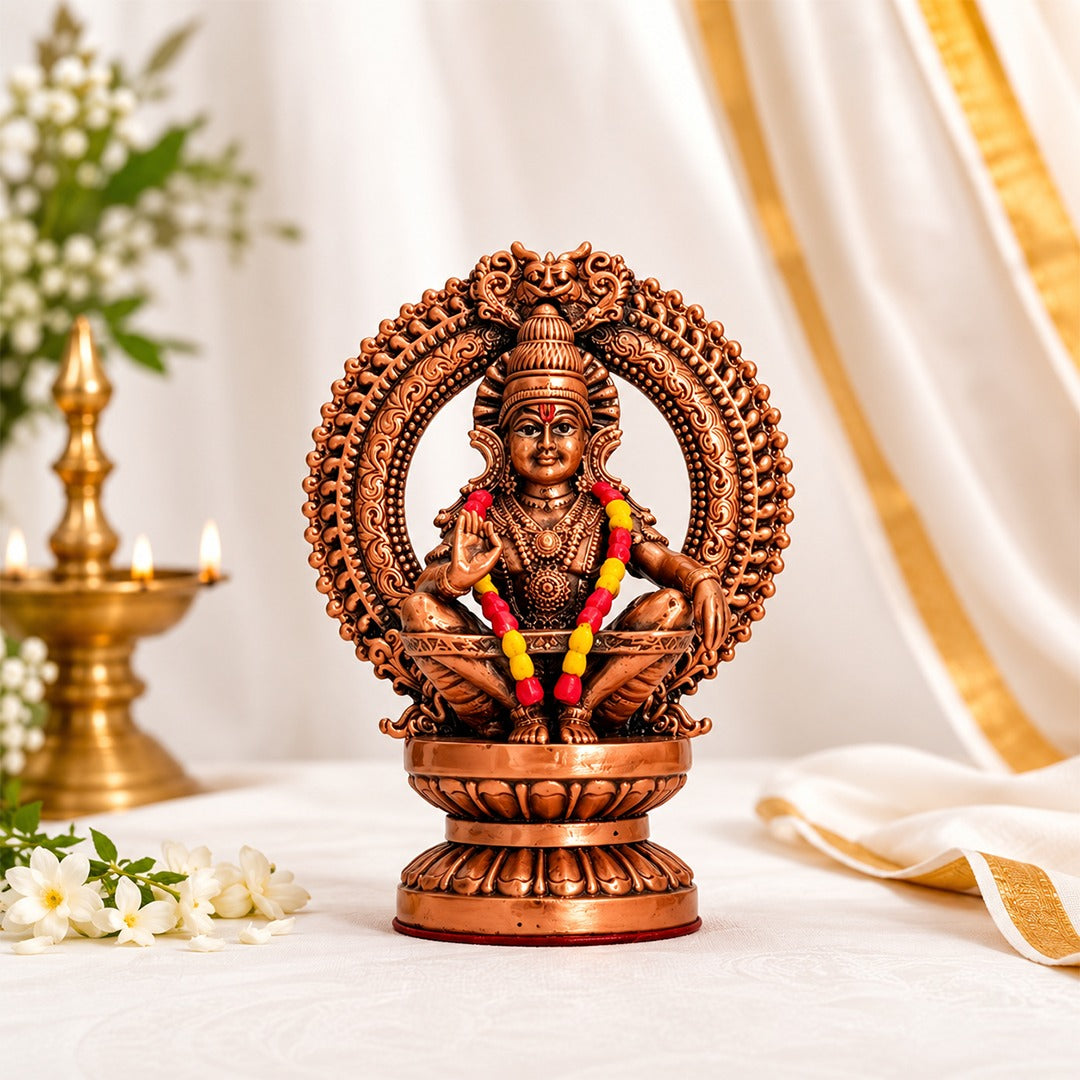 Swami Ayyappa Idol In Brass 2 Inch