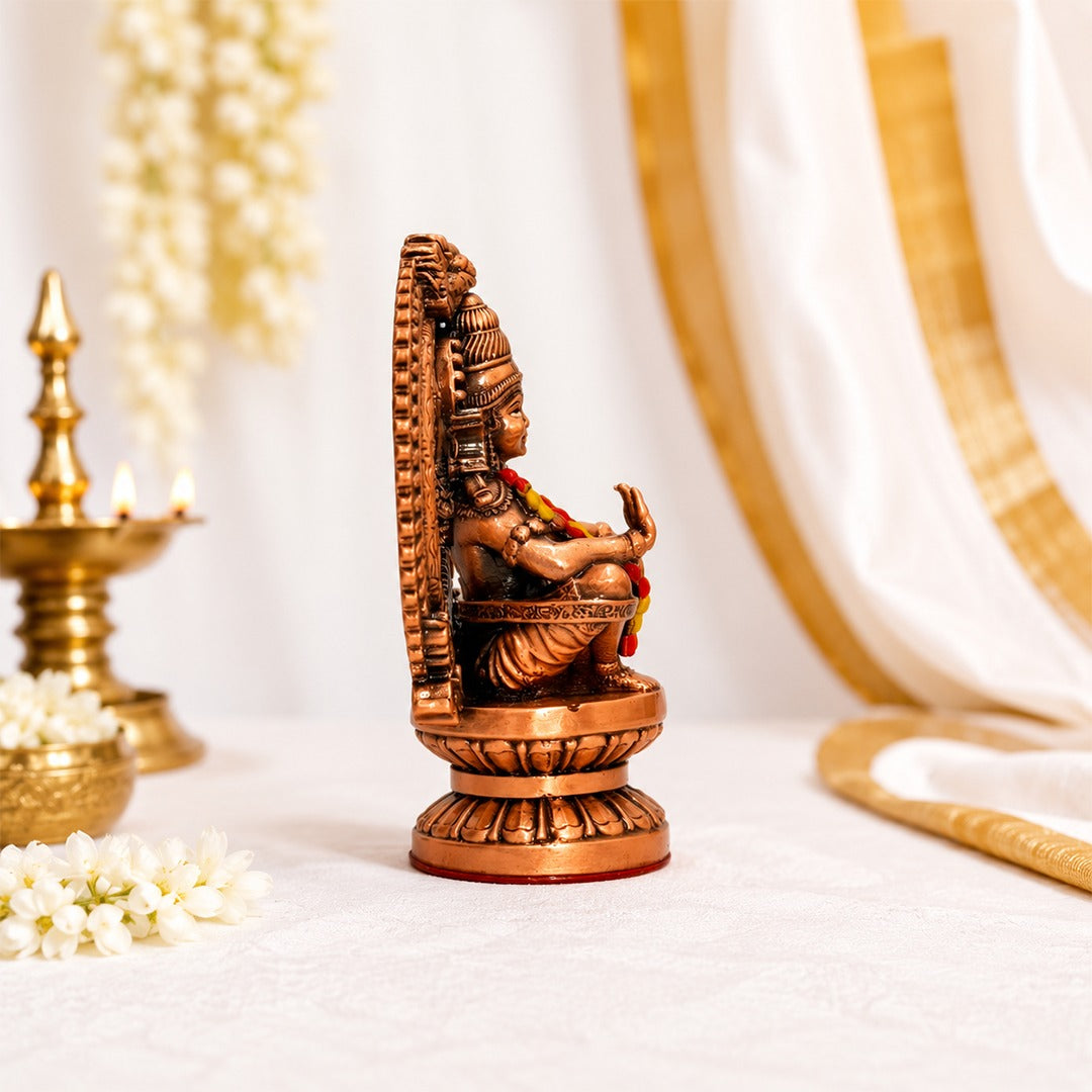Swami Ayyappa Idol In Brass 2 Inch