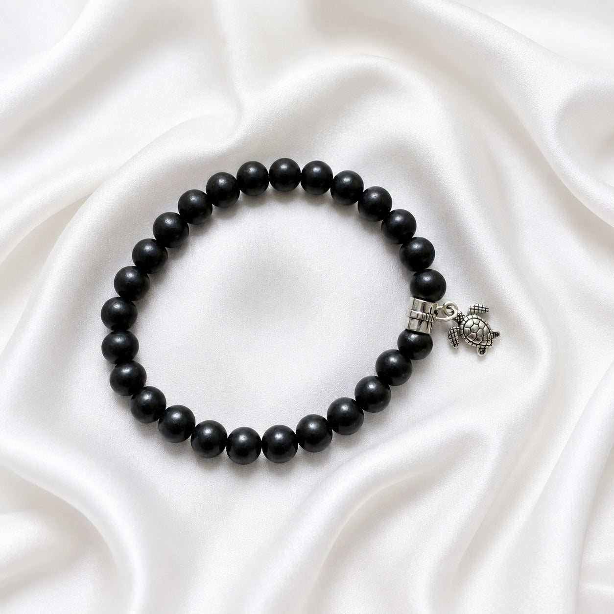 Karungali Bracelet 8mm with Koormam Locket