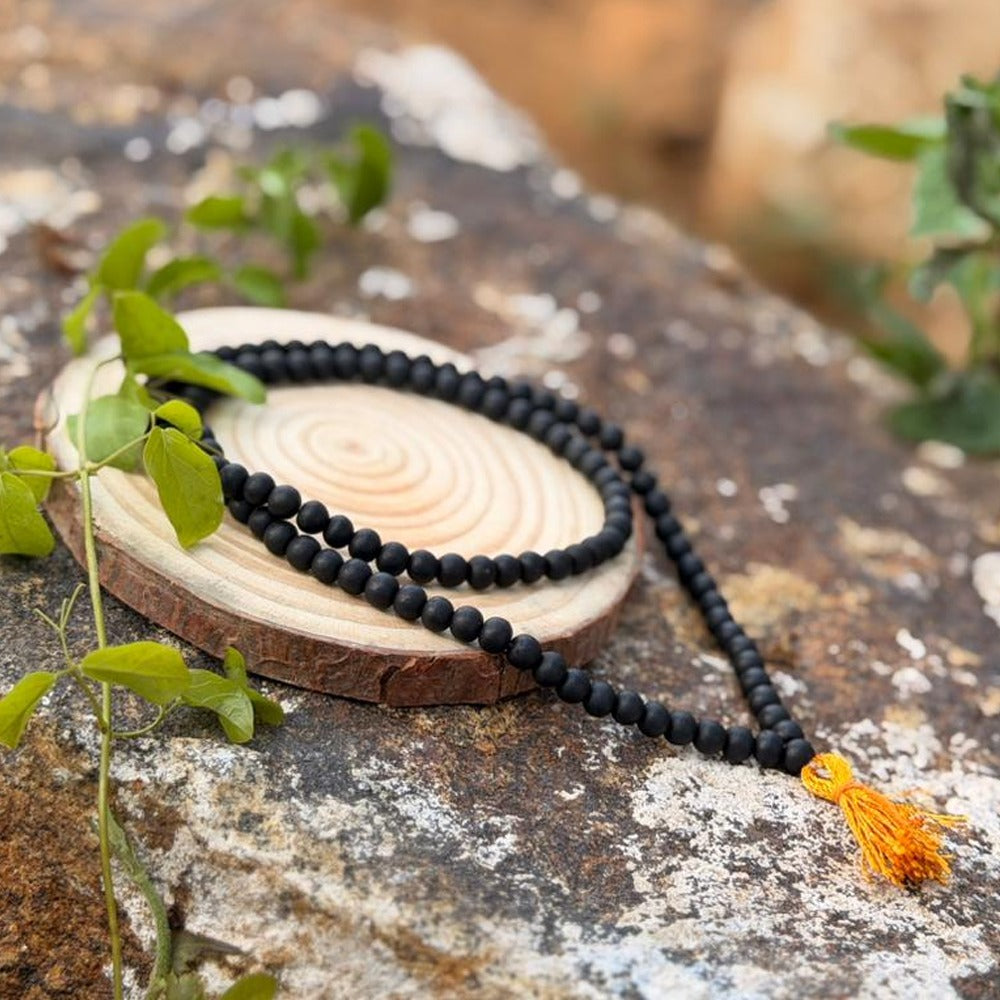 Sacred Karungali Mala (7mm, 108 Beads)
