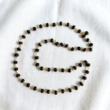Karungali Mala with Panchaloham Caps (6mm, 54 Beads)