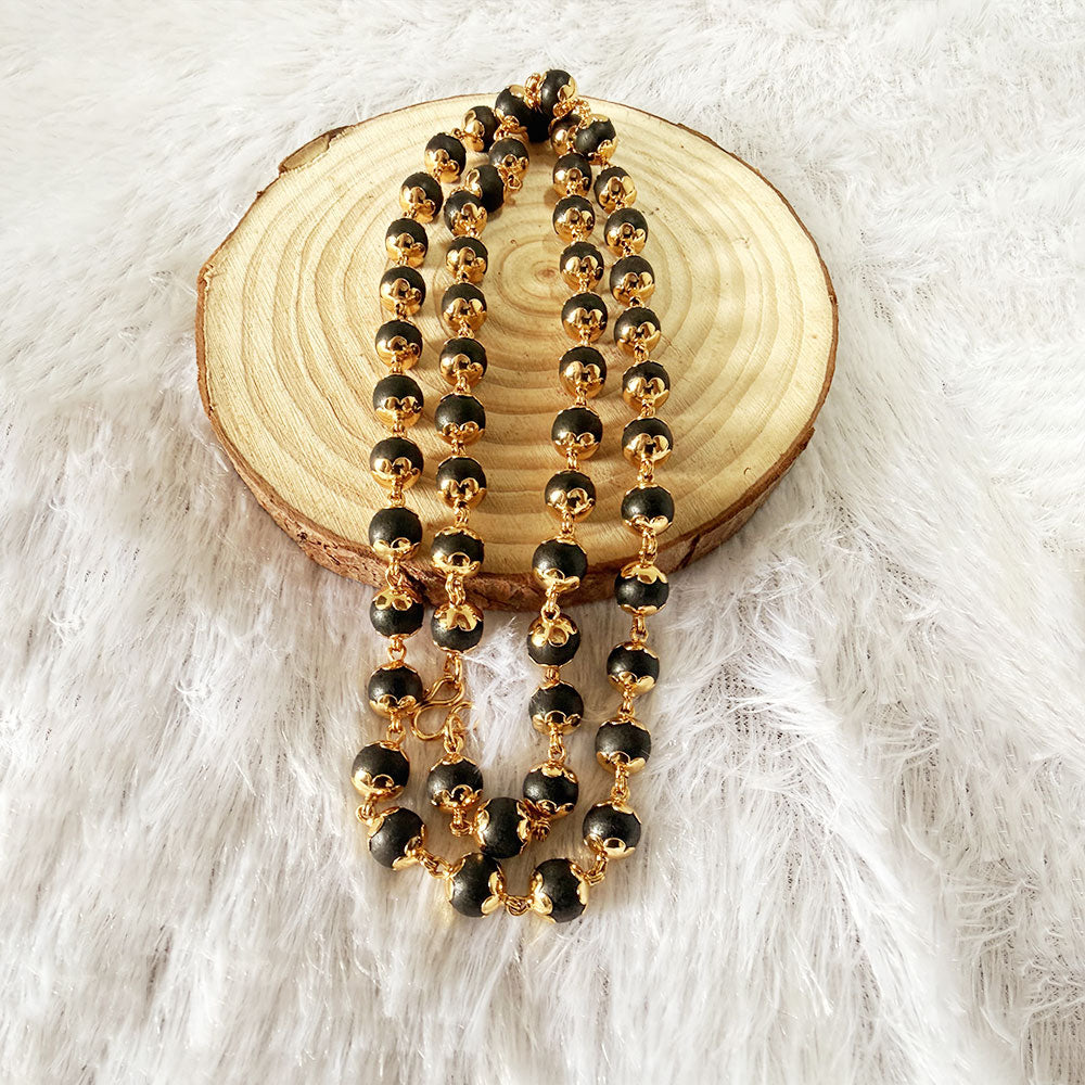 Karungali Mala – 8mm | 54 Beads | Pure Panchaloham Madikkanni Capping