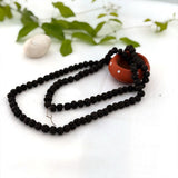 5 Mukhi Black Rudraksha Mala (8mm, 108 Beads)