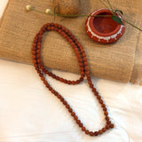 5 Mukhi Red Rudraksha Mala (8mm, 108 Beads)